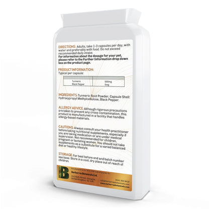 Barberras Botanicals Ltd - Barberras Antioxidant - Food Supplements - back label - side on - plain white background