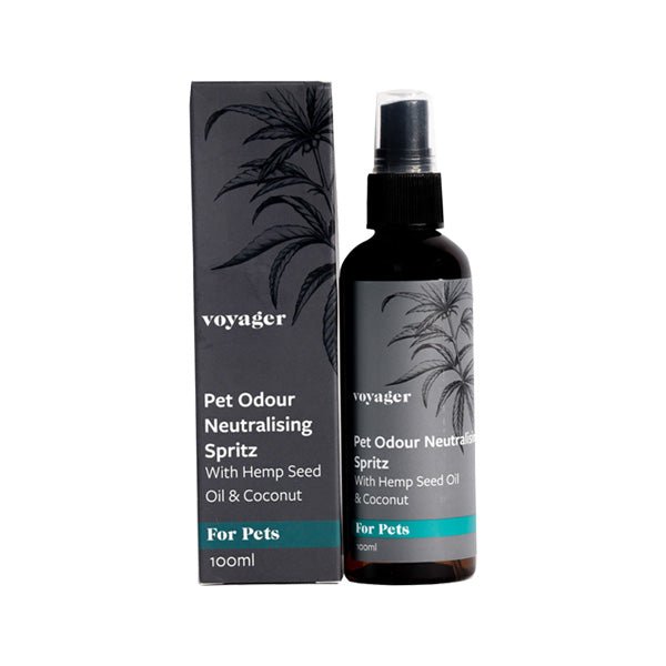 Barberras Botanicals Ltd - Voyager Pets Pet Odour Neutralising Spritz - 100ml - CBD Products - Voyager - CBD Skincare - Voyager Pets Pet Odour Neutralising Spritz - 100ml
